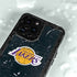 NBA Los Angeles Lakers Black Primary Logo iPhone 15 Pro Waterproof Case