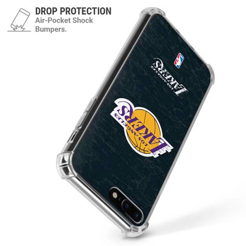NBA Los Angeles Lakers Black Primary Logo iPhone 7/8 Plus Clear Case