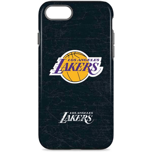 NBA Los Angeles Lakers Black Primary Logo iPhone 8 Pro Case