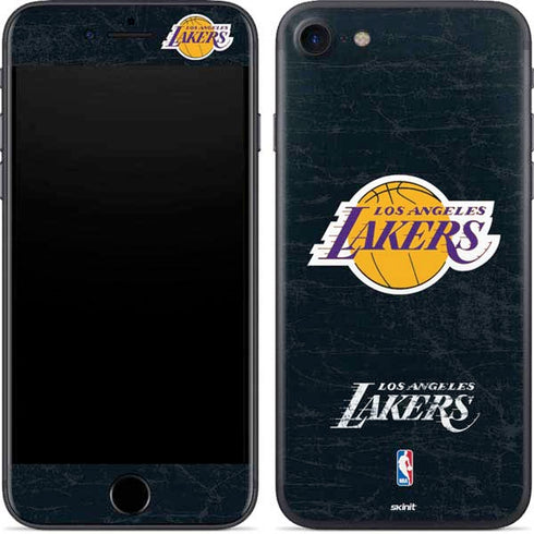 NBA Los Angeles Lakers Black Primary Logo iPhone 8 Skin