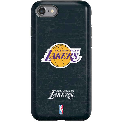 NBA Los Angeles Lakers Black Primary Logo iPhone SE (2nd & 3rd Gen) Pro Case