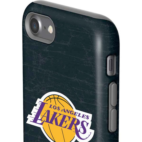 NBA Los Angeles Lakers Black Primary Logo iPhone SE (2nd & 3rd Gen) Pro Case