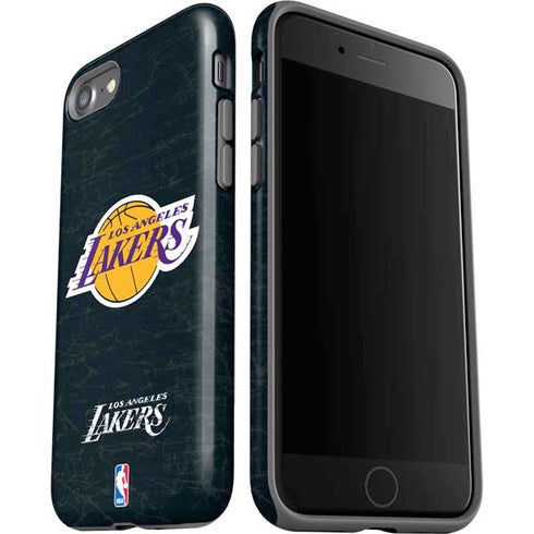 NBA Los Angeles Lakers Black Primary Logo iPhone SE (2nd & 3rd Gen) Pro Case