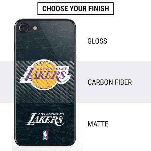 NBA Los Angeles Lakers Black Primary Logo iPhone SE (2nd & 3rd Gen) Skin