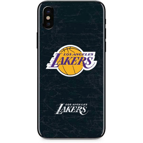 NBA Los Angeles Lakers Black Primary Logo iPhone X Skin