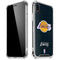 NBA Los Angeles Lakers Black Primary Logo iPhone XR Clear Case