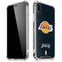 NBA Los Angeles Lakers Black Primary Logo iPhone XR Clear Case