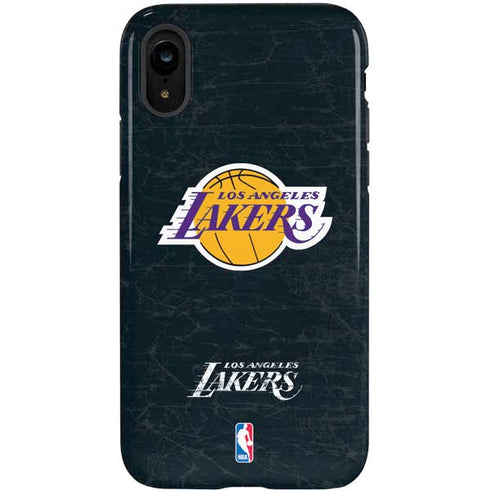 NBA Los Angeles Lakers Black Primary Logo iPhone XR Pro Case