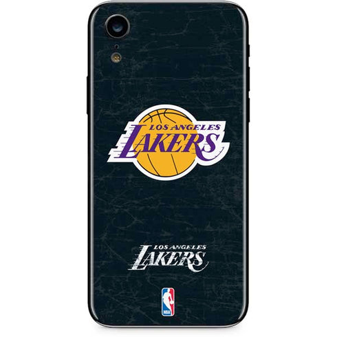 NBA Los Angeles Lakers Black Primary Logo iPhone XR Skin