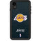 NBA Los Angeles Lakers Black Primary Logo iPhone XR Waterproof Case