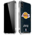 NBA Los Angeles Lakers Black Primary Logo iPhone XS Max Clear Case