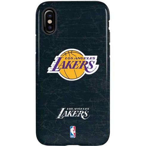 NBA Los Angeles Lakers Black Primary Logo iPhone XS Pro Case