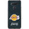 NBA Los Angeles Lakers Black Primary Logo LG K51/Q51 Clear Case