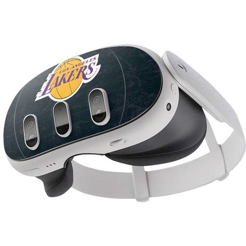NBA Los Angeles Lakers Black Primary Logo Meta Quest 3 Skin
