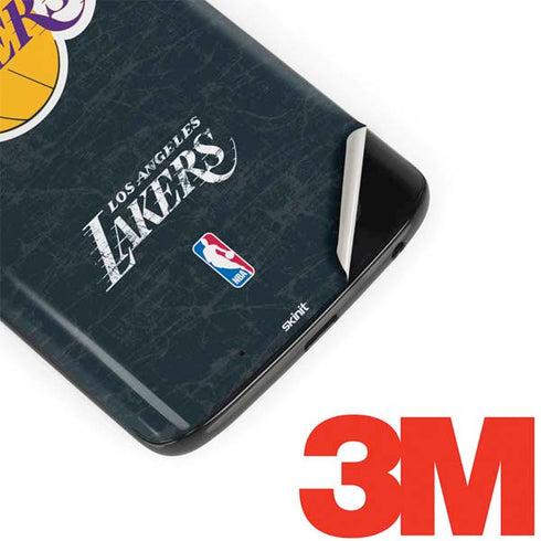 NBA Los Angeles Lakers Black Primary Logo Moto G6 Skin