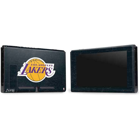 NBA Los Angeles Lakers Black Primary Logo Nintendo Switch Bundle Skin