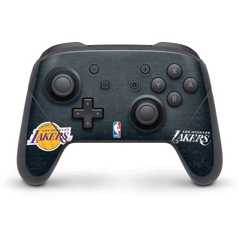 NBA Los Angeles Lakers Black Primary Logo Nintendo Switch Pro Controller Skin
