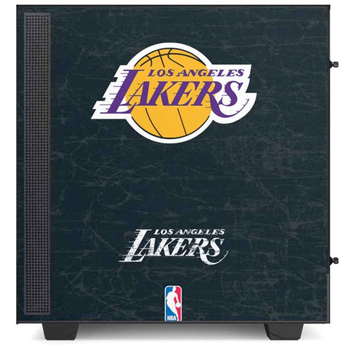 NBA Los Angeles Lakers Black Primary Logo NZXT H510 Compact ATX Mid-Tower Case Skin