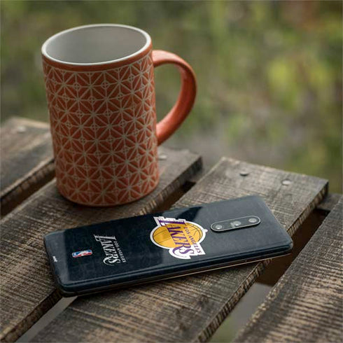 NBA Los Angeles Lakers Black Primary Logo OnePlus 7 Pro Skin