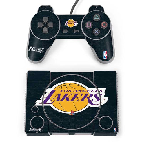 NBA Los Angeles Lakers Black Primary Logo PlayStation Classic Bundle Skin