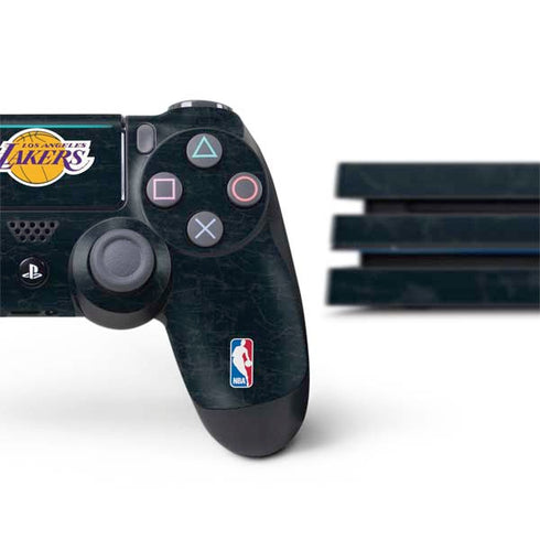 NBA Los Angeles Lakers Black Primary Logo PS4 Pro Bundle Skin