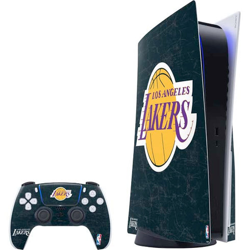 NBA Los Angeles Lakers Black Primary Logo PS5 Bundle Skin