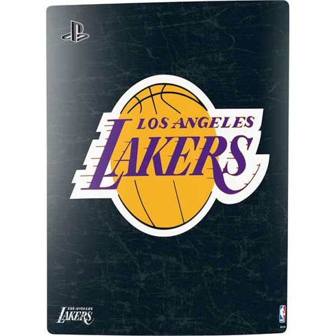NBA Los Angeles Lakers Black Primary Logo PS5 Console Skin