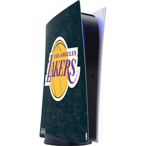 NBA Los Angeles Lakers Black Primary Logo PS5 Digital Edition Console Skin