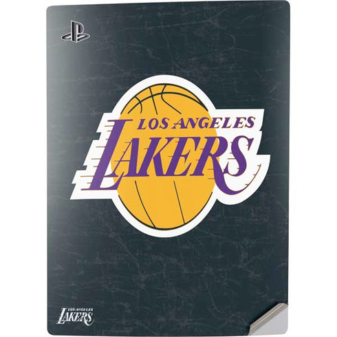 NBA Los Angeles Lakers Black Primary Logo PS5 Digital Edition Console Skin