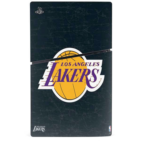NBA Los Angeles Lakers Black Primary Logo PS5 Slim Digital Edition Bundle Skin