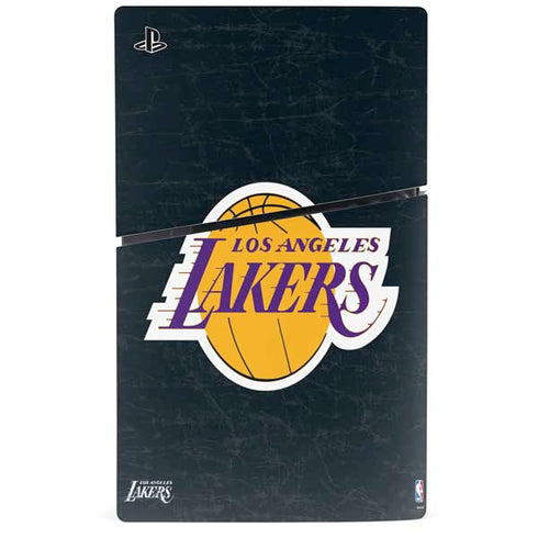 NBA Los Angeles Lakers Black Primary Logo PS5 Slim Digital Edition Console Skin