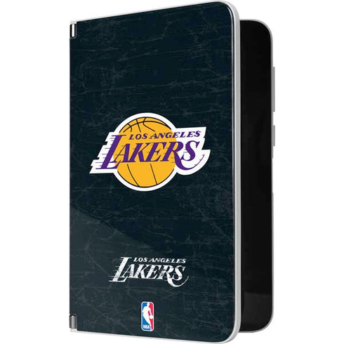 NBA Los Angeles Lakers Black Primary Logo Surface Duo Skin