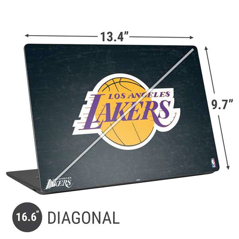 NBA Los Angeles Lakers Black Primary Logo Universal Laptop 16.6in (13.4 x 9.7in) Skin