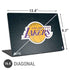 NBA Los Angeles Lakers Black Primary Logo Universal Laptop 16.6in (13.4 x 9.7in) Skin