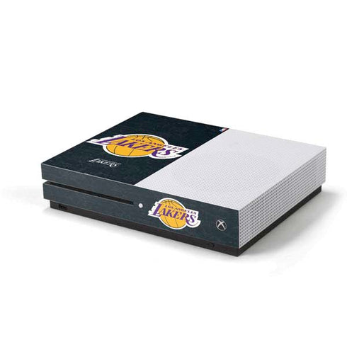 NBA Los Angeles Lakers Black Primary Logo Xbox One S Console Skin