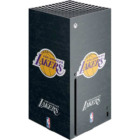 NBA Los Angeles Lakers Black Primary Logo Xbox Series X Console Skin