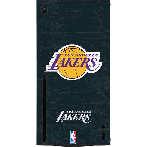 NBA Los Angeles Lakers Black Primary Logo Xbox Series X Console Skin