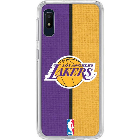 NBA Los Angeles Lakers Canvas Galaxy A10e Clear Case