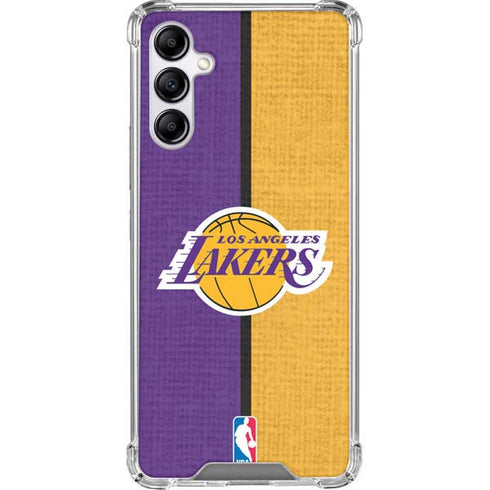 NBA Los Angeles Lakers Canvas Galaxy A14 5G Clear Case