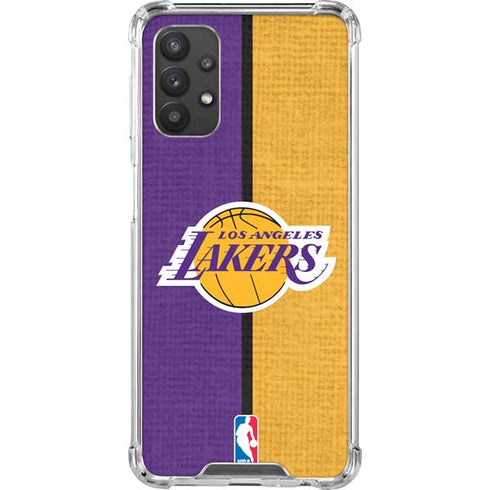NBA Los Angeles Lakers Canvas Galaxy A32 5G Clear Case