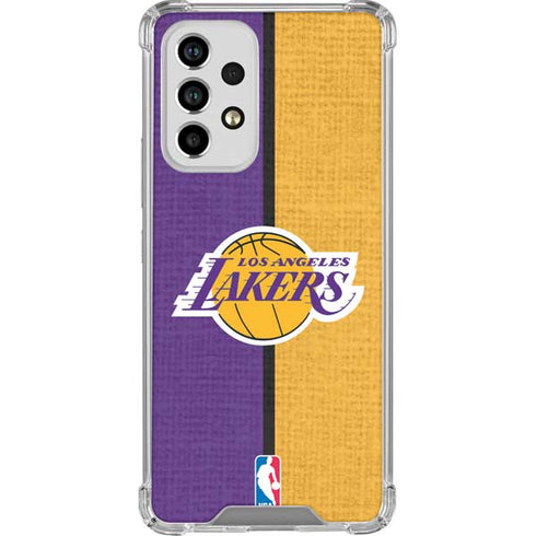 NBA Los Angeles Lakers Canvas Galaxy A53 5G Clear Case