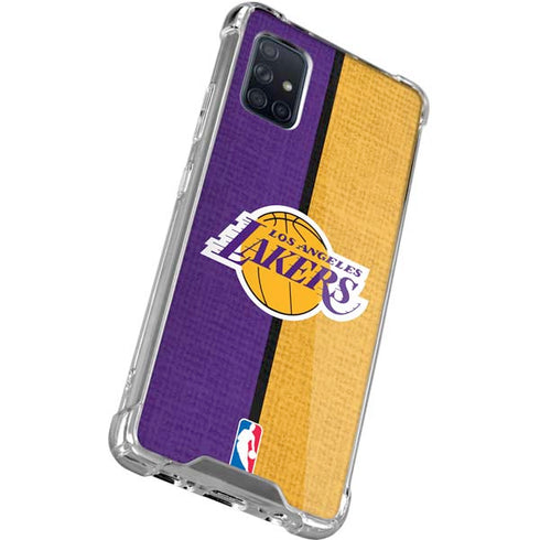 NBA Los Angeles Lakers Canvas Galaxy A71 5G Clear Case