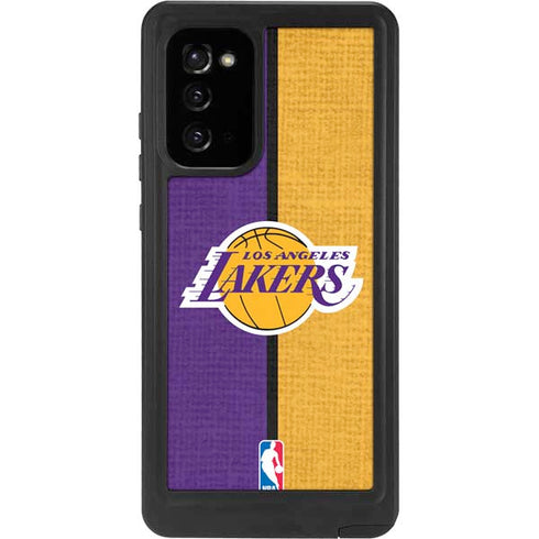 NBA Los Angeles Lakers Canvas Galaxy Note20 5G Waterproof Case