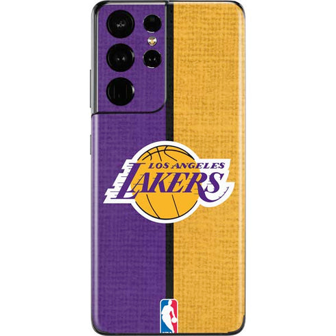 NBA Los Angeles Lakers Canvas Galaxy S21 Ultra 5G Skin