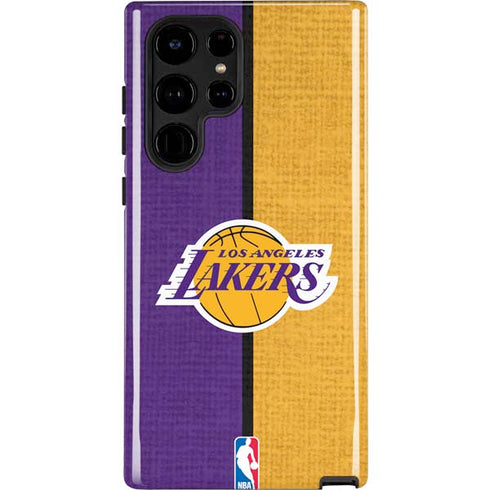 NBA Los Angeles Lakers Canvas Galaxy S22 Ultra Pro Case