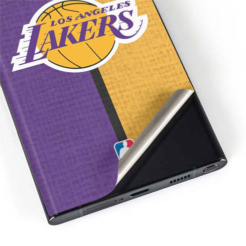 NBA Los Angeles Lakers Canvas Galaxy S22 Ultra Skin
