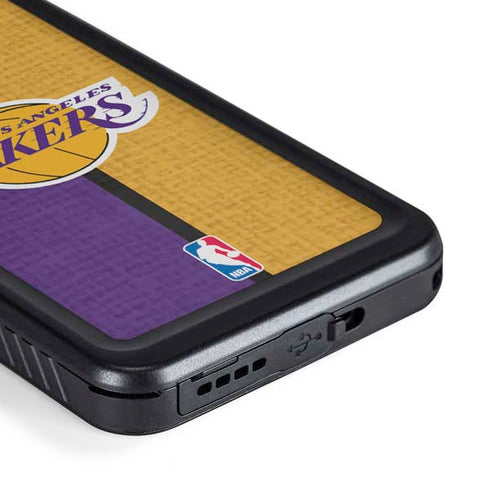 NBA Los Angeles Lakers Canvas Galaxy S23 Plus Waterproof Case