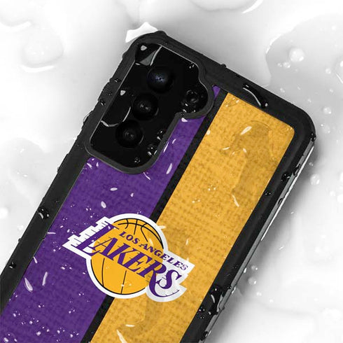 NBA Los Angeles Lakers Canvas Galaxy S23 Waterproof Case