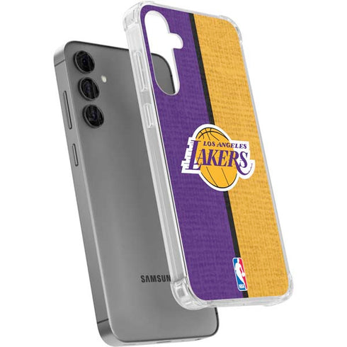 NBA Los Angeles Lakers Canvas Galaxy S24 Plus Clear Case