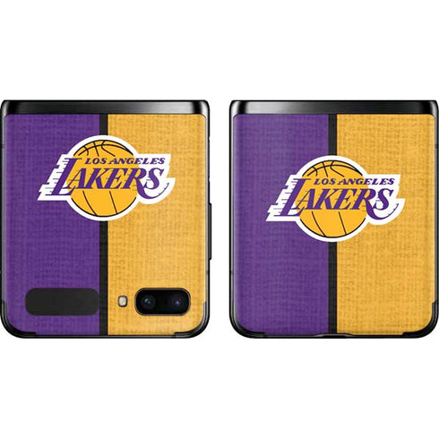 NBA Los Angeles Lakers Canvas Galaxy Z Flip Skin
